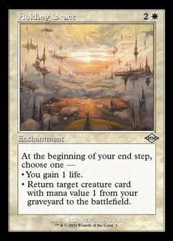 x4 Abiding Grace - Foil - Retro Frame U MTG Modern Horizons 3 M/NM, English - Image 1