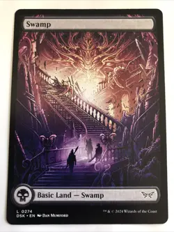 MTG Duskmourn: House of Horror Swamp Full Art 0274 NM - Image 1
