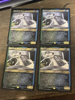 MTG 4x Galadriel, Elven-Queen - Foil Etched - Display Commander - Thick Stock LP - Image 1