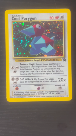Pokemon TCG Cool Porygon Black Star Promo Holo Foil Near Mint NM - Image 2