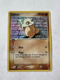 Pokemon TCG Cubone 60/113 EX Delta Species Reverse Holo Stamped 2005 LP - Image 1