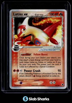 2006 POKEMON EX DRAGON FRONTIERS #95/101 LATIAS HOLO ULTRA RARE - Image 1