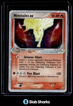 2004 POKEMON EX HIDDEN LEGENDS #96/101 NINETALES HOLO ULTRA RARE - Image 1
