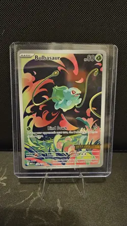 Pokemon Mega Evolution Box Topper, Bulbasaur 133/132 Sealed Stamp Promo LP - Image 1