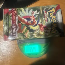 VERY HEAVY 22.9g Scarlet And Violet Base Pokemon TCG Booster Pack - Image 1
