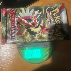 VERY HEAVY 22.9g Scarlet And Violet Base Pokemon TCG Booster Pack - Image 2