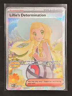 Pokemon TCG | Lillie's Determination # 184/132 SIR Mega Evolution - NM 🔥 - Image 1
