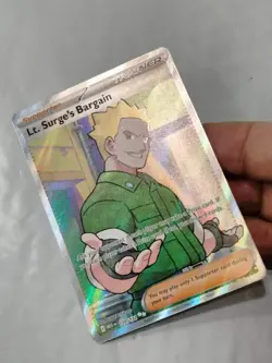 Pokemon TCG Lt. Surge's Bargain Full Art Holo Rare 170/132 Mega Evolutions NM - Image 4