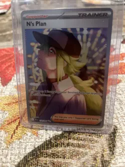 Pokemon TCG N's Plan 170/086 Special Illustration Black Bolt Near Mint Condition - Image 1