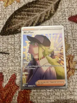 Pokemon TCG N's Plan 170/086 Special Illustration Black Bolt Near Mint Condition - Image 3