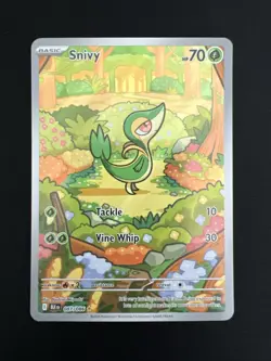 Pokemon TCG Snivy IR 087/086 Black Bolt English Edition Holo Fresh Pull NM/M - Image 1