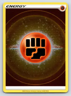Basic Fighting Energy Reverse Holo Common Pokemon Sword & Shield Era - Image 1
