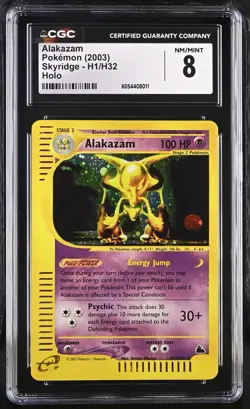 Pokemon 2003 Alakazam Holo H1/H32 Skyridge CGC SO CLEAN - Image 1