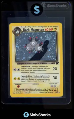 2000 POKEMON TEAM ROCKET #11/82 DARK MAGNETON HOLO - Image 1
