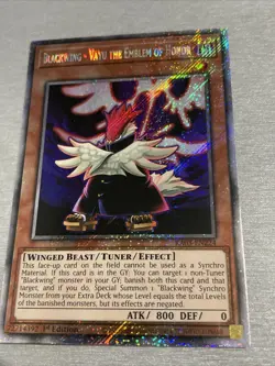 Yu-Gi-Oh! Blackwing - Vayu The Emblem of Honor RA03-EN224 Platinum Secret Rare M - Image 2