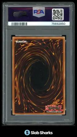 2002 YU-GI-OH! STARTER DECK: YUGI #SDY-006 DARK MAGICIAN ULTRA RARE PSA 8 - Image 2
