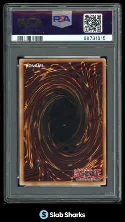 2010-17 YU-GI-OH! RED-EYES BLACK DRAGON #LOB-070 REPRINT PSA 8 - Image 2