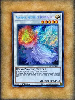 Yugioh Armades, Keeper of Boundaries MP14-EN095 Secret Rare 1st Ed NM - Image 1