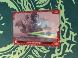 Heat Ray Charge P 032+ Foil Godzilla Card Game 1st Edition Parallel Strategy - Image 1