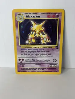 ALAKAZAM - 1/130 - Base Set 2 - Holo - Pokemon Card - EXC / NEAR MINT - Image 1