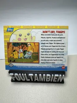 Topps Pokemon Pikachu’s Vacation Don’t Cry Togepi Foil Card - Image 2