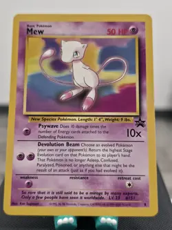 Mew # 8 - Black Star Promo - Pokemon Card Vintage WOTC NM- - Image 1