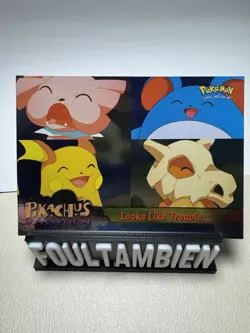 Topps Pokemon Pikachu’s Vacation Looks Like Trouble Foil Card - Image 1