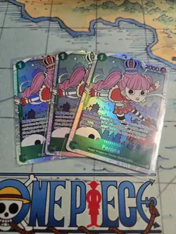 x3 Perona OP12-034 SR Legacy of the Master One Piece Card Game English - Image 1