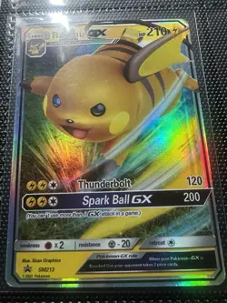 Raichu-GX Set: Sun & Moon Black Star Promos Card Number: SM213 Holo - Image 1