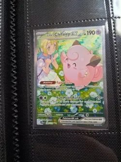 Pokemon Journey Together Lillie's Clefairy EX Holo TCG Card Lot - Image 1
