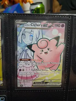 Pokemon Journey Together Lillie's Clefairy EX Holo TCG Card Lot - Image 2