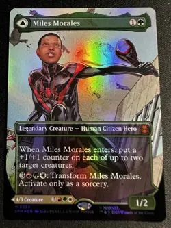 Miles Morales - Ultimate Spider-Man Borderless FOIL 0234 MTG SPM - Image 1