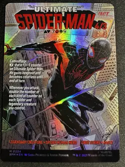 Miles Morales - Ultimate Spider-Man Borderless FOIL 0234 MTG SPM - Image 2