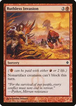 Ruthless Invasion - New Phyrexia NPH - MTG - LP Magic - 93 C - Image 1