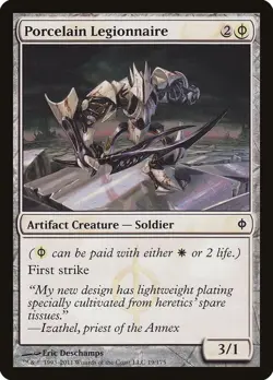 Porcelain Legionnaire - New Phyrexia NPH - MTG - LP Magic - 19 C - Image 1