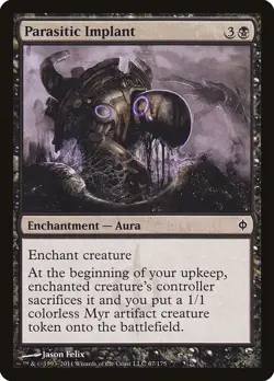 Parasitic Implant - New Phyrexia NPH - MTG - LP Magic - 67 C - Image 1