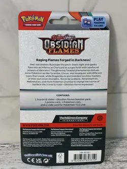 SEALED Pokemon Obsidian Flames Pawmi Promo Checklane Blister Booster Pack Coin - Image 2