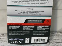 SEALED Pokemon Obsidian Flames Pawmi Promo Checklane Blister Booster Pack Coin - Image 4