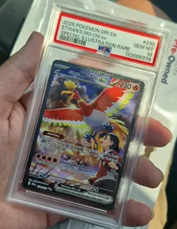 Ehans Ho-oh EX #230 Psa 10 Pokemon Card 2025 Mint Condition English - Image 1