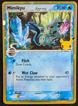 Mimikyu Delta Species Black Star Promo Celebrations Pokemon Card SWSH136 (NM) - Image 1