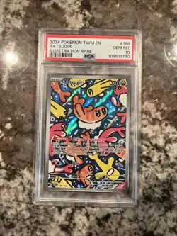 Pokemon TCG Tatsugiri Twilight Masquerade Illustration Rare Card 186/167 PSA 10 - Image 1