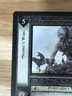 Awesome Lord Of The Rings LOTR TCG Card Sharku’s Warg 5R59 LP - Image 2