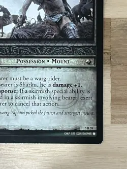 Awesome Lord Of The Rings LOTR TCG Card Sharku’s Warg 5R59 LP - Image 5