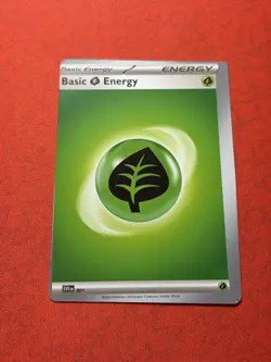 Pokemon Grass Energy MISCUT Card Print Dot Pokemon Error - Image 1