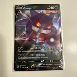 Pokemon TCG Fusion Strike Gengar v Holo Ultra Rare Card 156/264 - Image 1