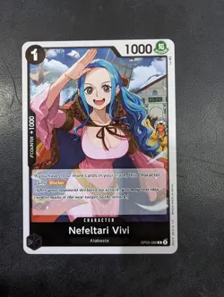 One Piece: Awakening of the New Era - Nefeltari Vivi Holo Foil Card Game - NM - Image 1