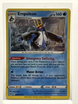Empoleon 037/172 Holo Rare Brilliant Stars Pokemon Card NM-Mint 2022 - Image 1
