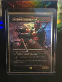 Deadpool, Trading Card (Rainbow Foil) Secret Lair Drop Foil - Image 1