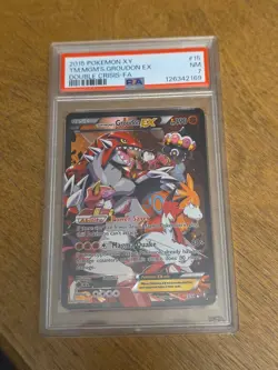 Pokemon 2015 Team Magma's Groudon EX Card 15/34 Double Crisis - Image 1