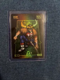 Bo Jackson Battle Arena Alpha Update - Bison (Josh Allen) - Battlefoil Glow Card - Image 1
